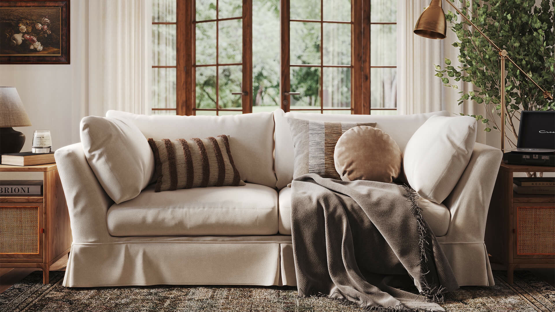 Full CGI hand-built lifestyle scene with art direction