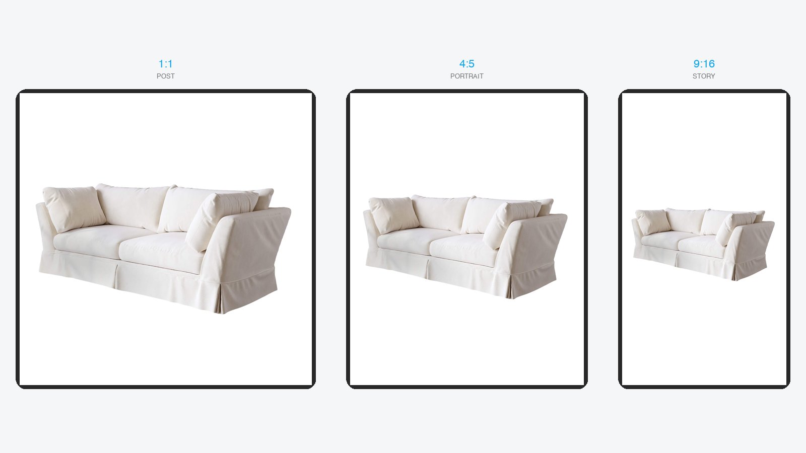 Social-ready vertical and square aspect ratios