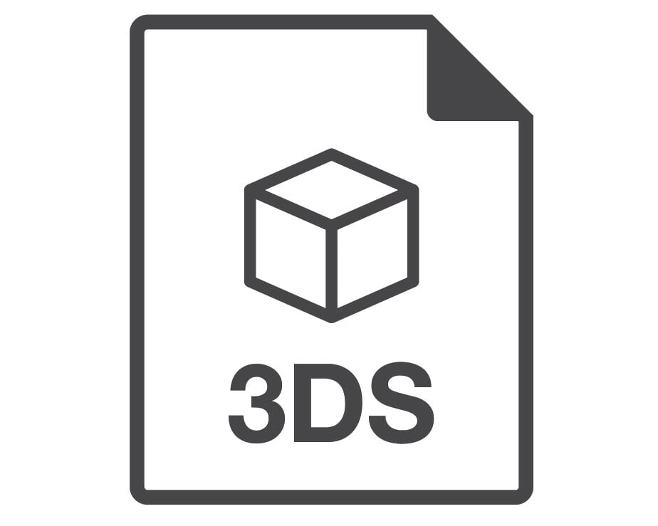 3DS 3D File Format Vector Logotype