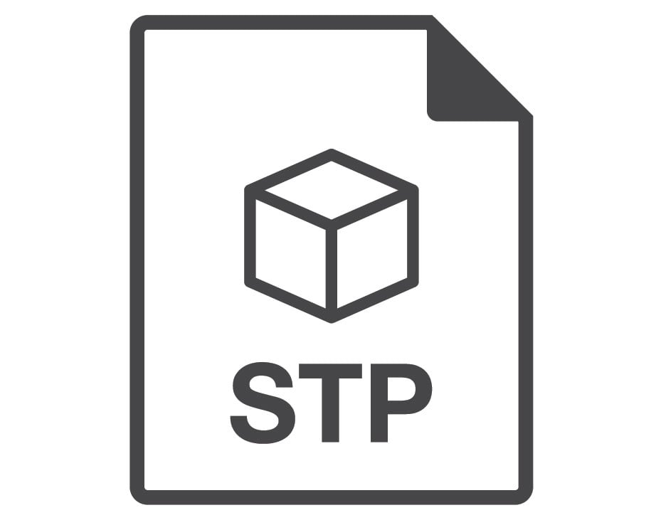 A Logo of STEP or STP 3D File Format