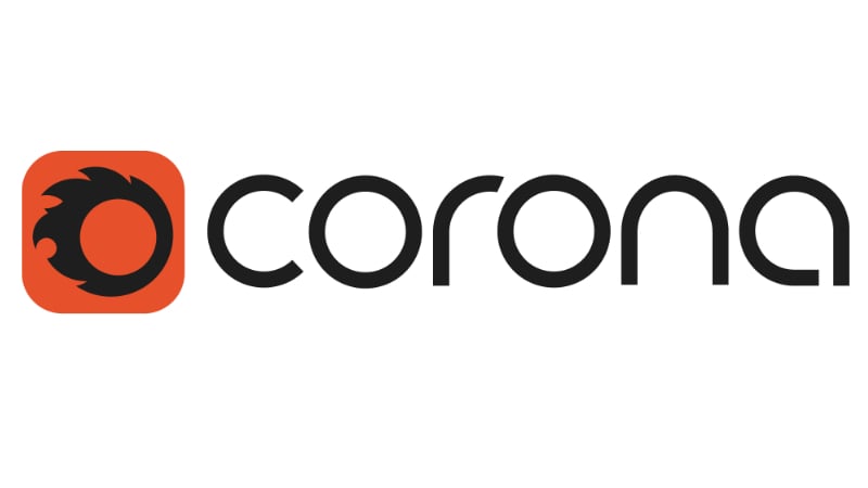 A Logo of Corona 3D Rendering Tool that Works for Various OS and CG Equipment