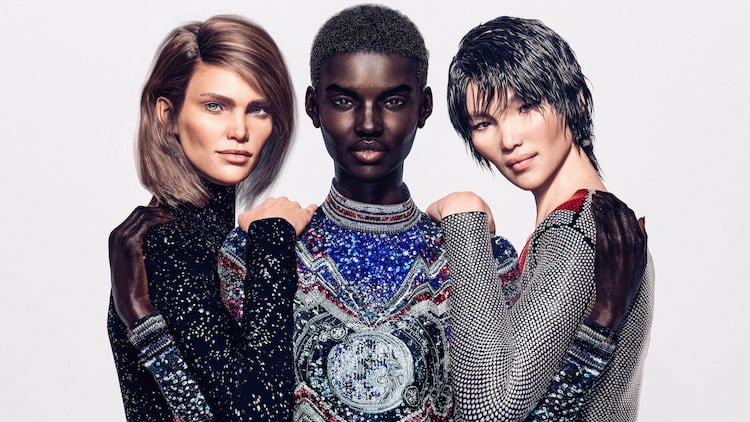 Balmain’s Digital Advertising Campaign with Virtual Models