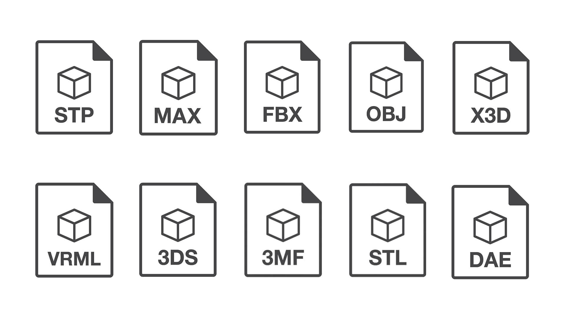 Format of 3D Files for Product Visualization