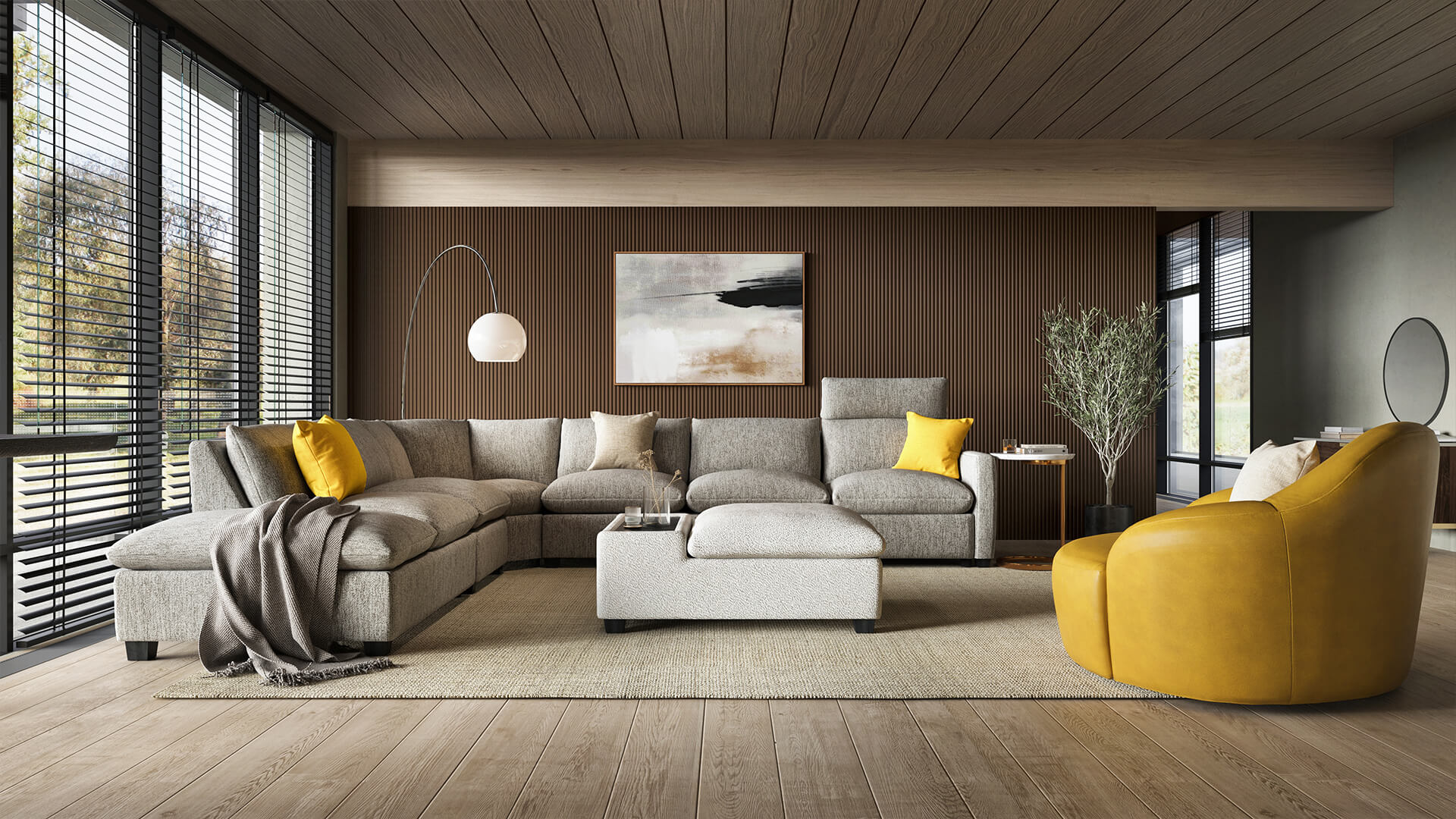 Grey Sofa Lifestyle CGI