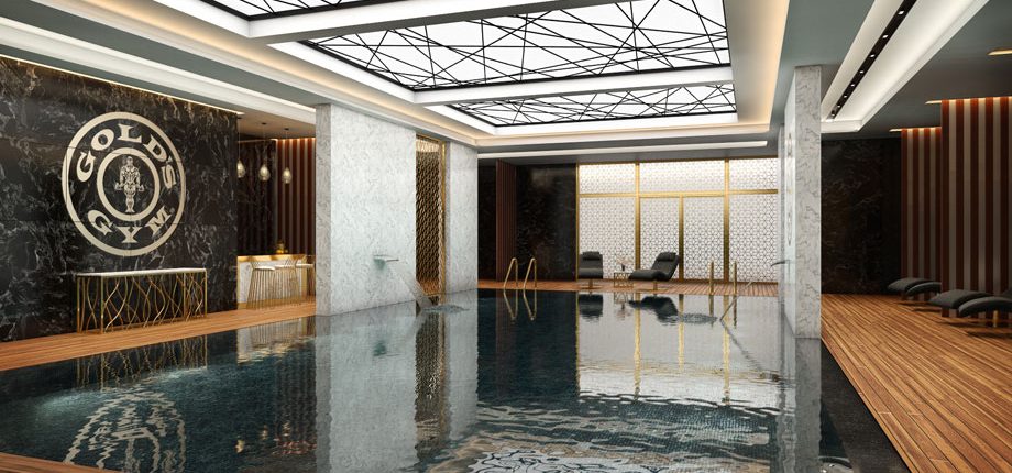 Beautiful 3D Visualization for a Luxurious Swimming Pool
