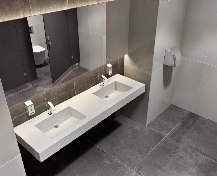 3D Bathroom Roomset Rendering