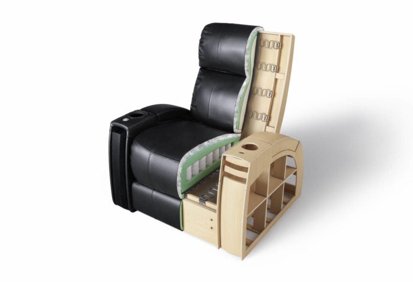 Component Product Image for a Black Armchair