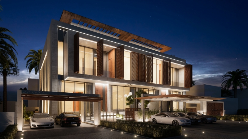 A 3D Render of a Private Residence