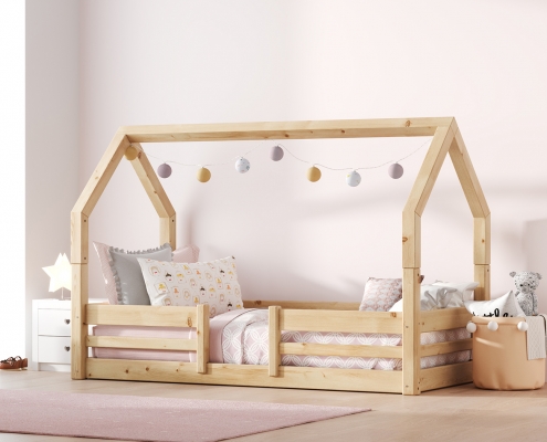 3D Rendering for Scanliving Kids Beds: House-Styled Bunk