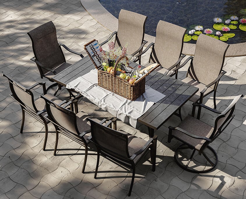 Photorealistic 3D Visualization for Outdoor Dining Furniture