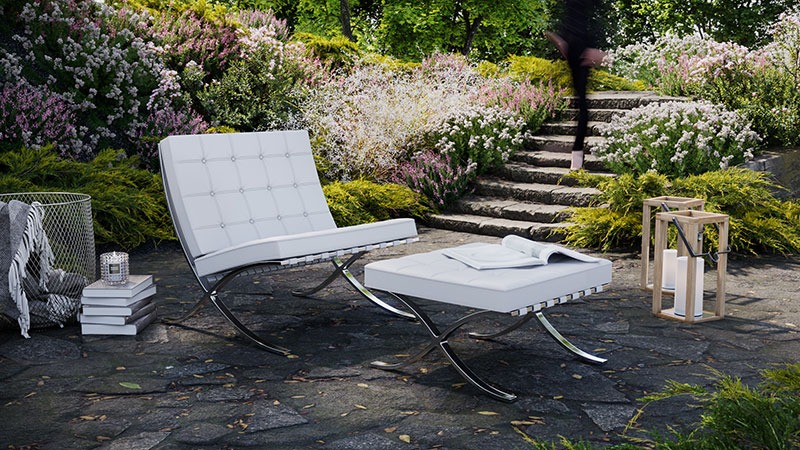 Chair in a Sunlit Landscape 3D Render