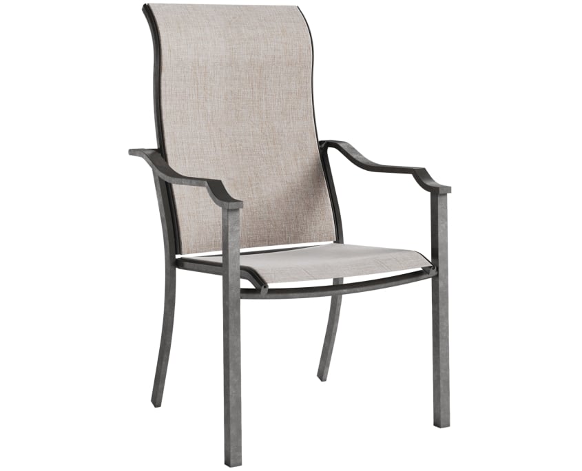 Chair Design 3D Rendering on a White Background