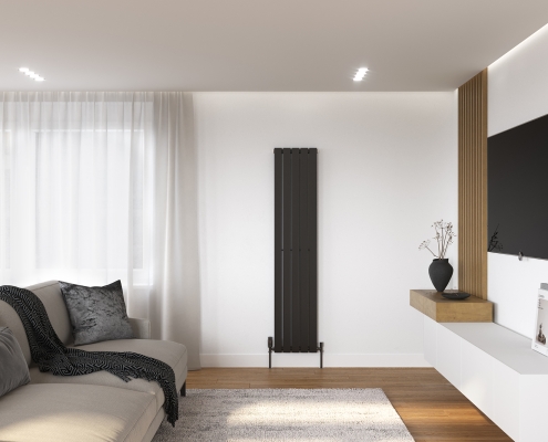 Lifestyle 3D Renders for Vertical Wall Radiators
