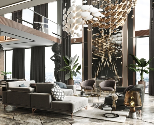 Luxury Furniture 3D Lifestyle Rendering