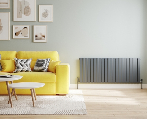 3D Rendering for a Radiator in a Living Room