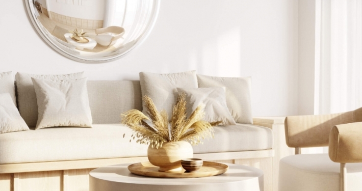 Upholstered Sofa 3D Roomset Render