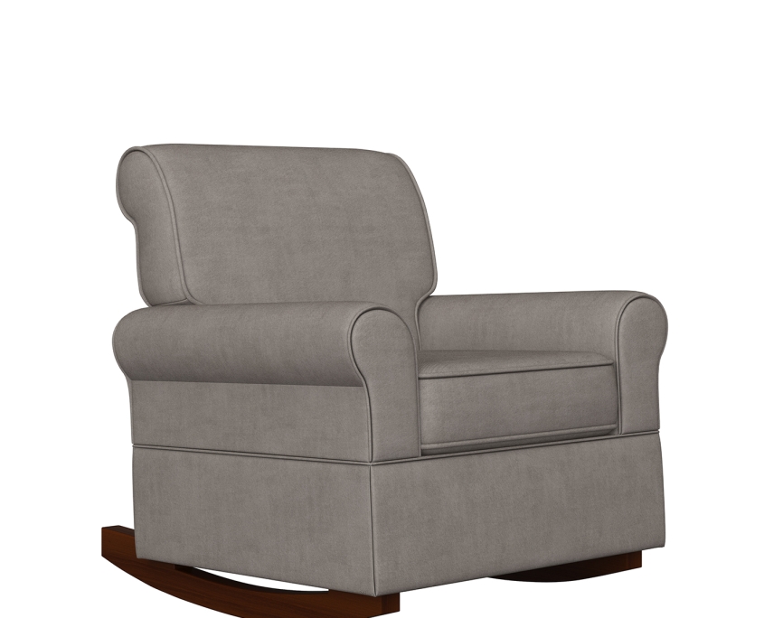 Grey Armchair 3D Rendering