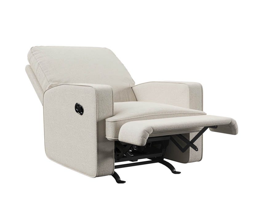 White Grey Armchair 3D Rendering