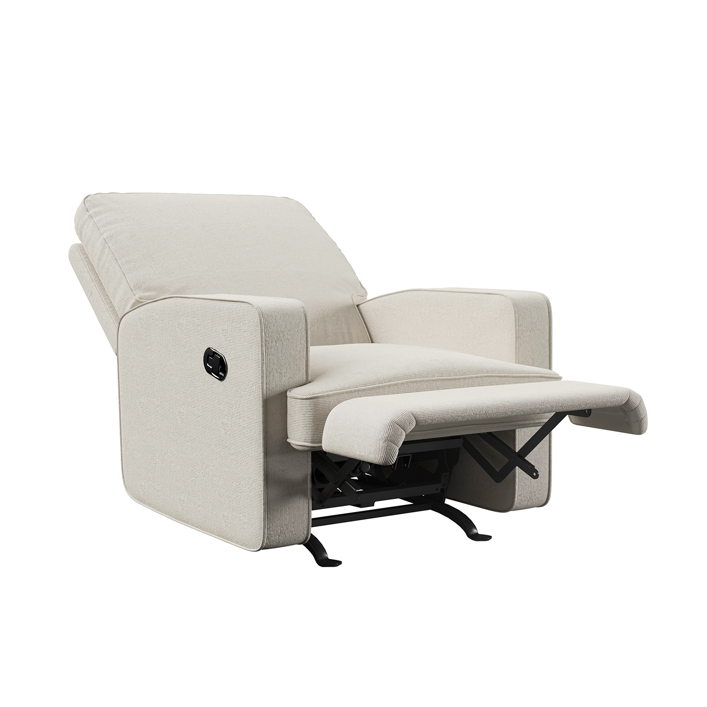 White Grey Armchair 3D Rendering