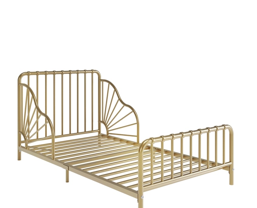 Gold Bed 3D Rendering