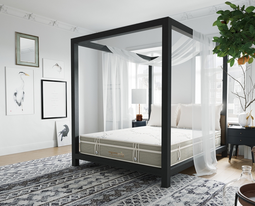 Lifestyle bedroom render in white