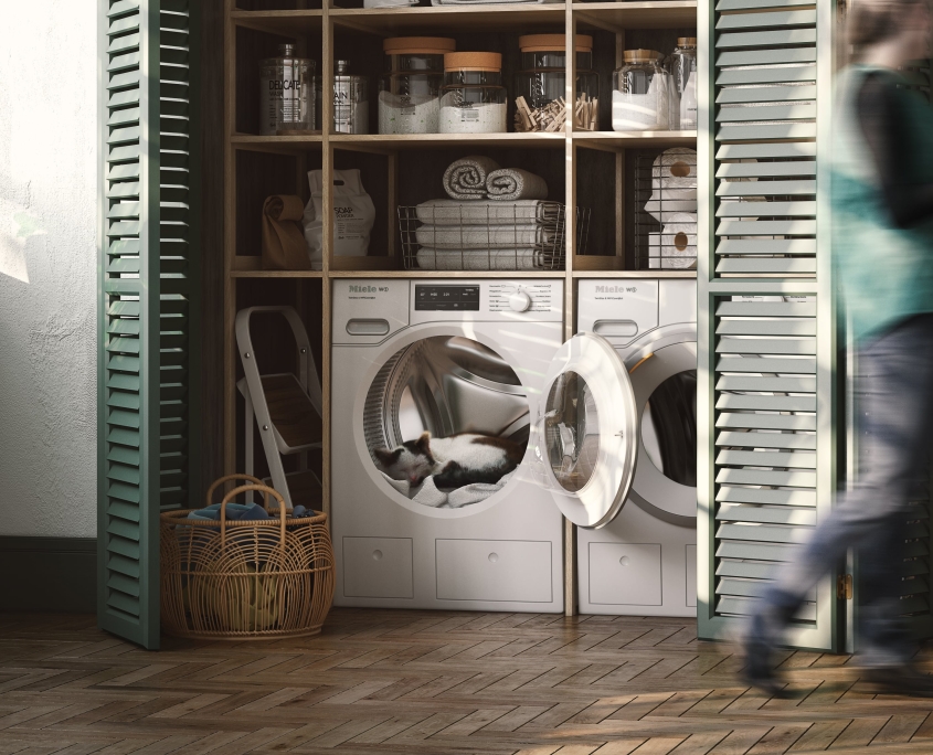 CG Product Image for Washing Machine in a Lifestyle