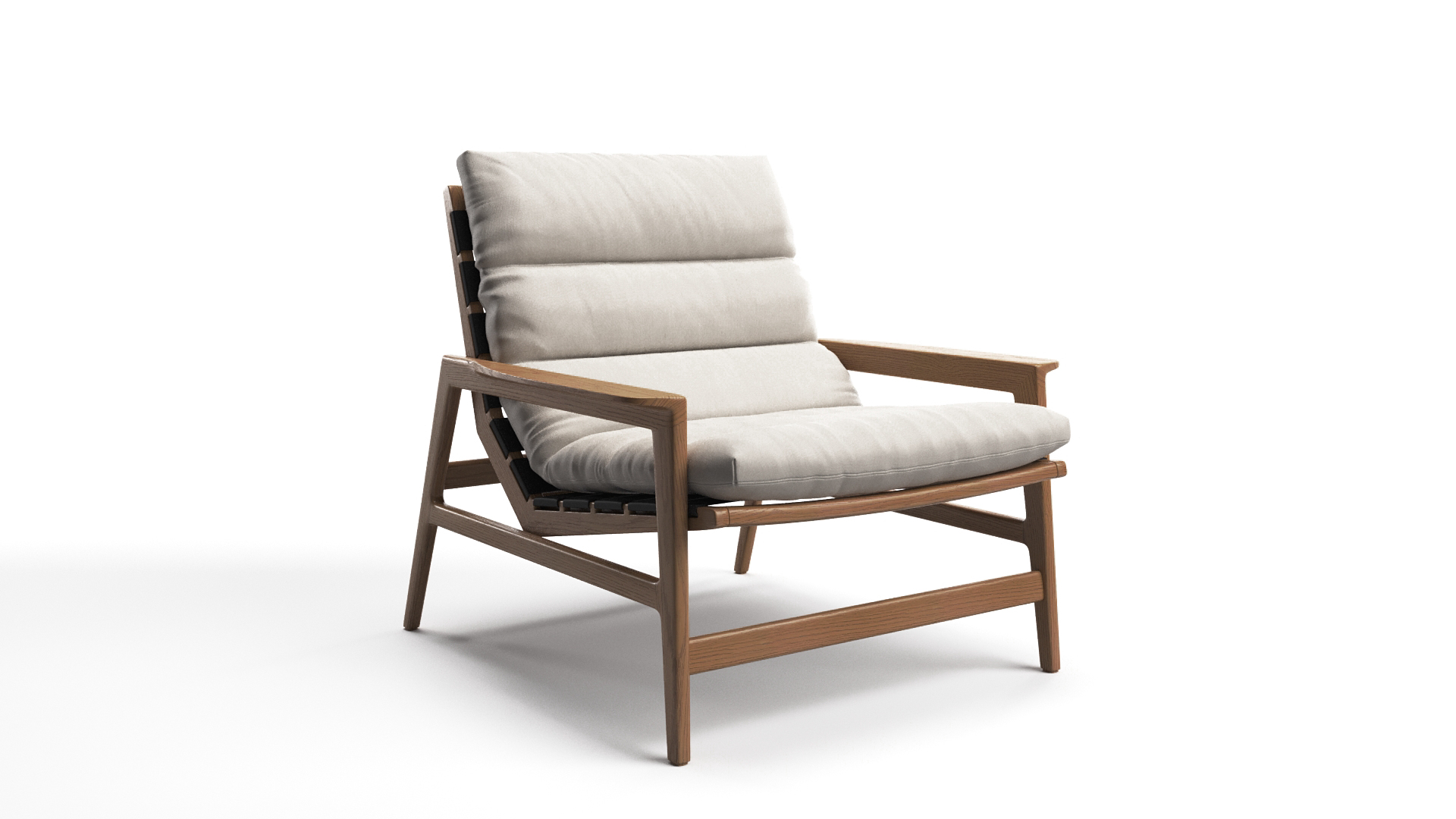 Photorealistic Rendering of Chair 3D Model with Textures