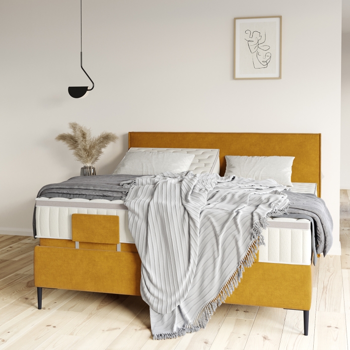 Yellow Bed Lifestyle Render