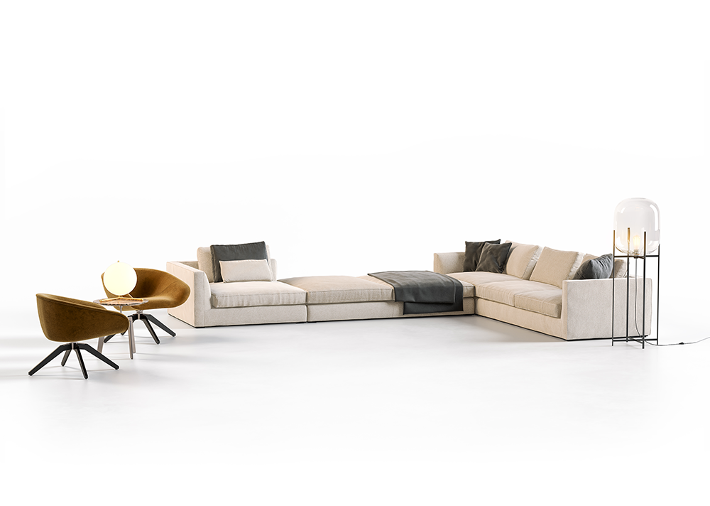 Commercial 3D Image of a Sofa