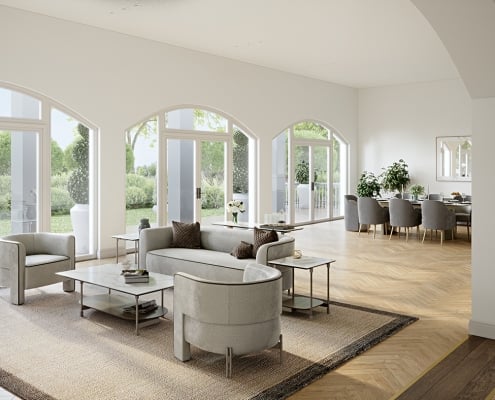 Living Room Items Lifestyle Render