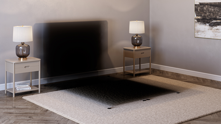 3D Rendering of a Bedroom with Shadows