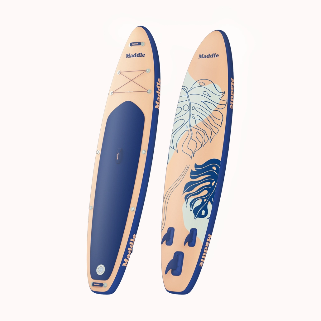 Peach Blue Paddle boards 3D rendering