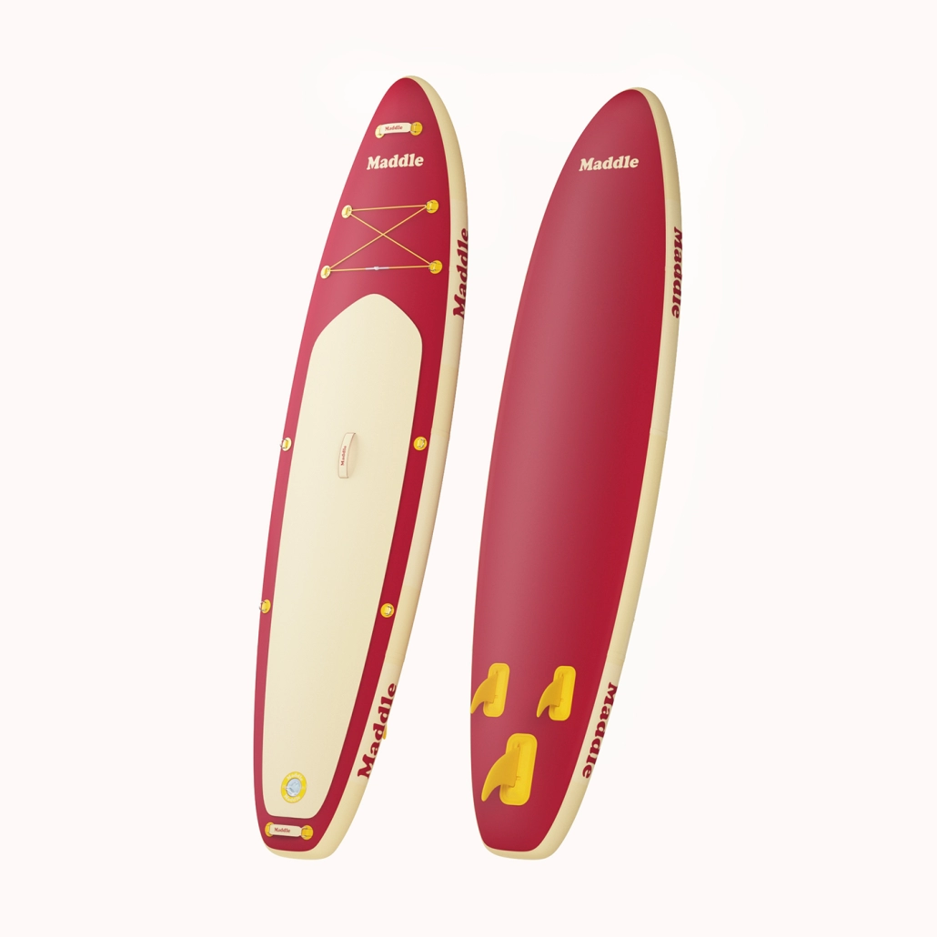 Red Paddle boards 3D rendering