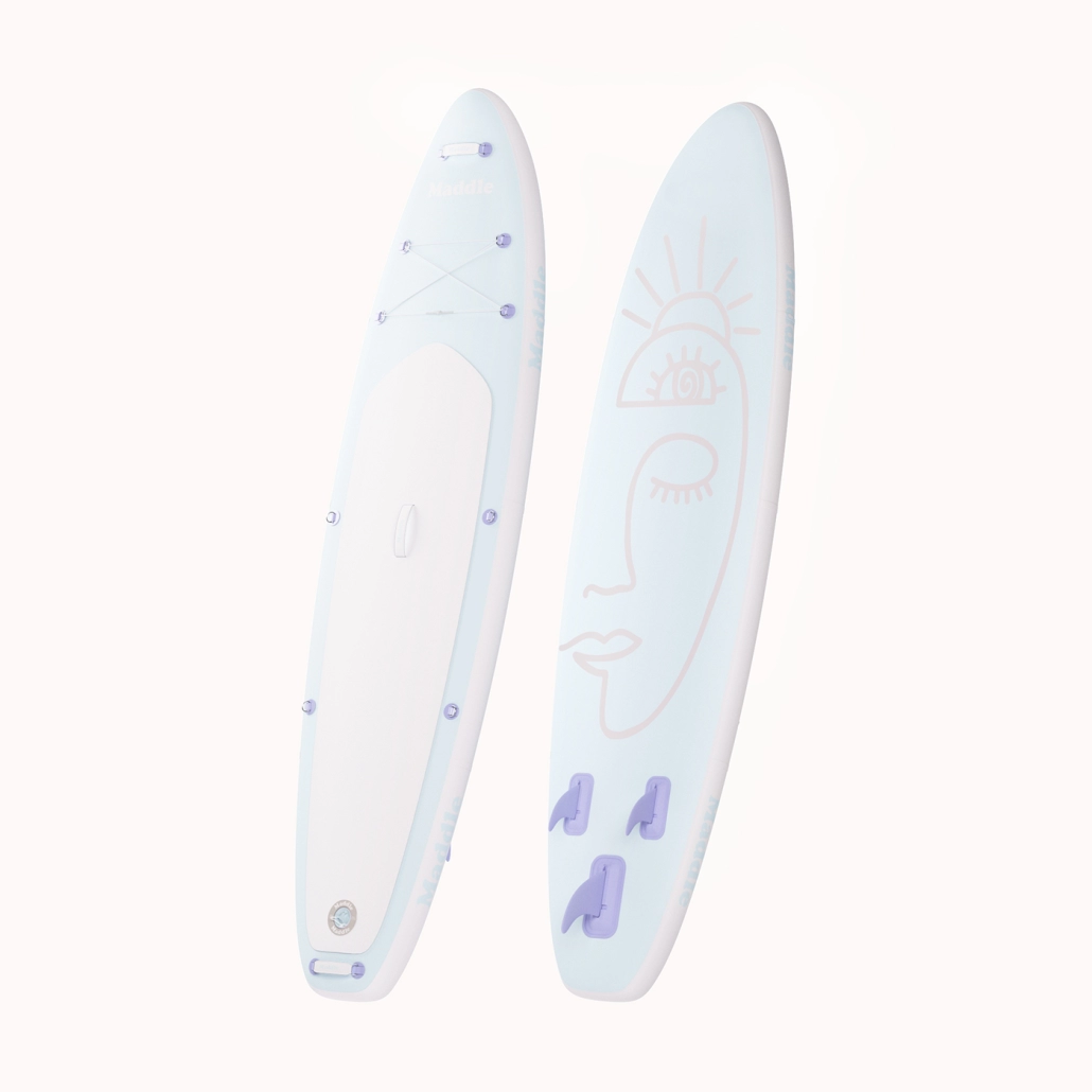 Pale Blue Paddle boards 3D rendering