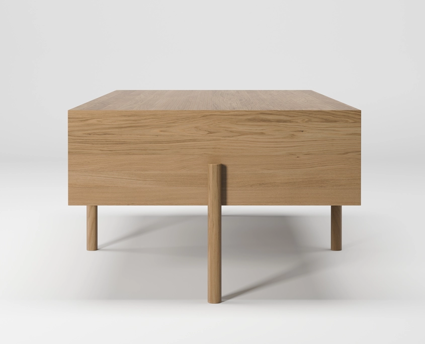 Silo Rendering of a Wood Coffee Table