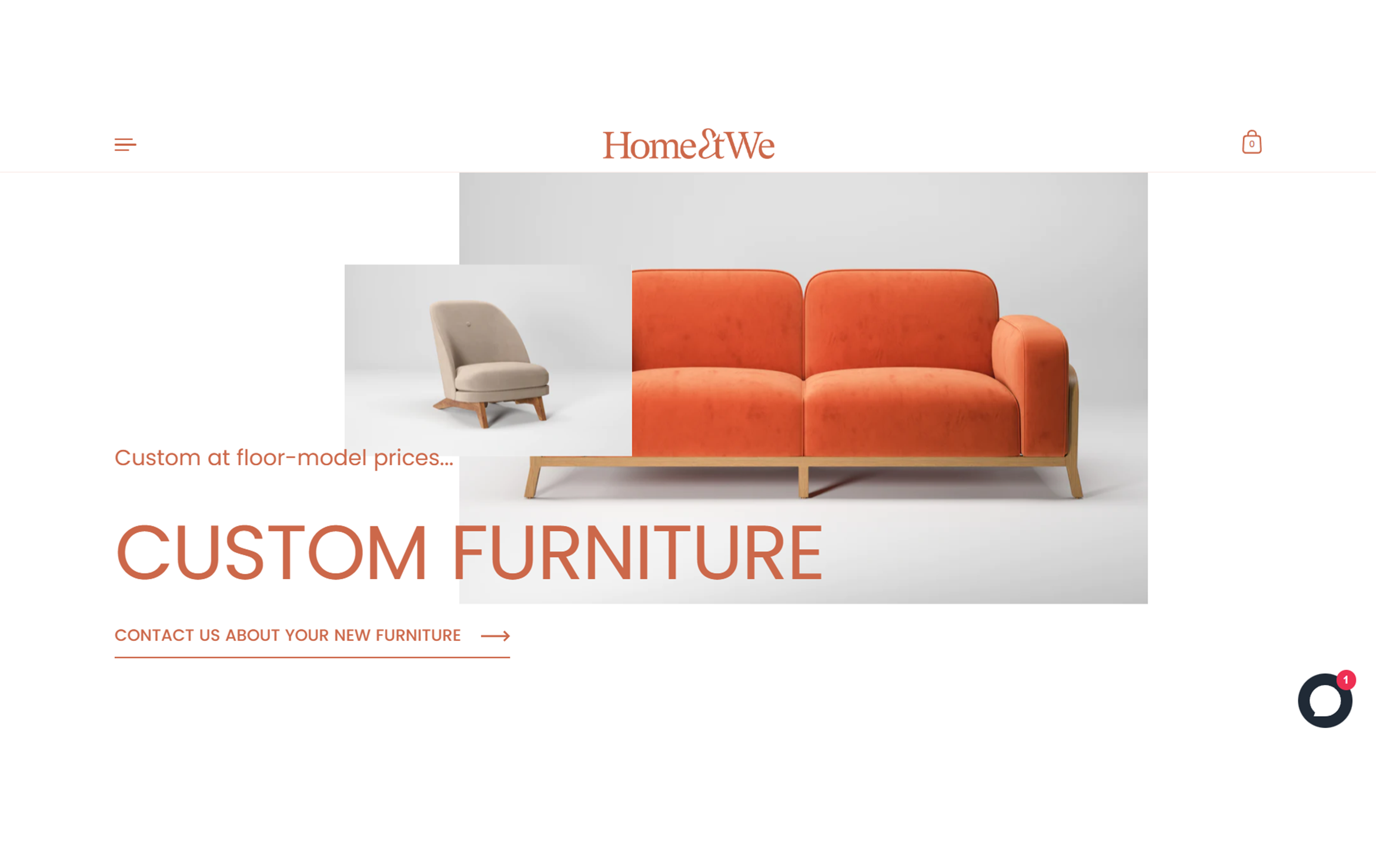 Furniture Renderings for an Online Store