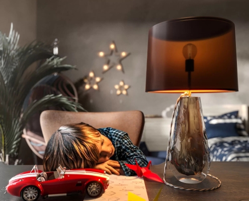 Table Lamp 3D Visualization