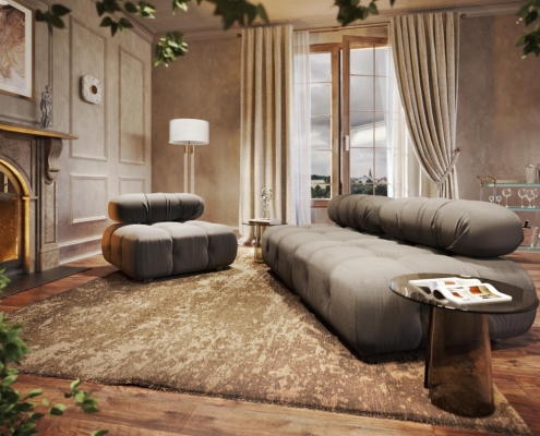 Photoreal 3D Rendering for Super Cozy Sofas