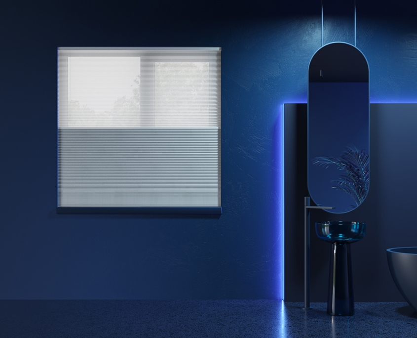 Blue Lifestyle 3D Rendering for Blinds