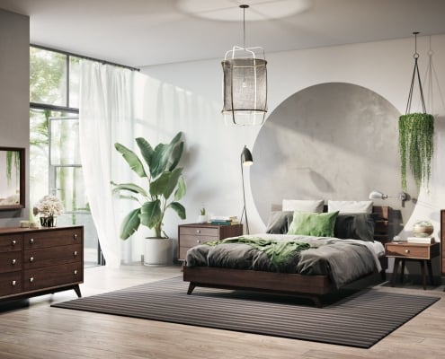 Lifestyle Bedroom Product CGI for Wroxeter Furniture Co.