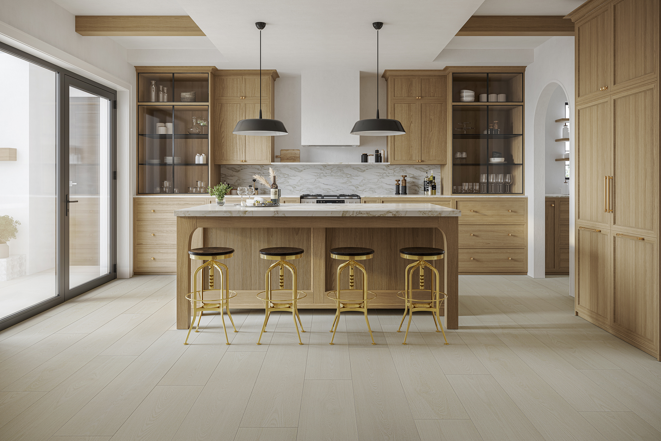 Dining and Kitchen Floor Lifestyle CG Rendering