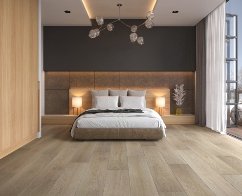 Hardwood Bedroom Floor 3D Visualization