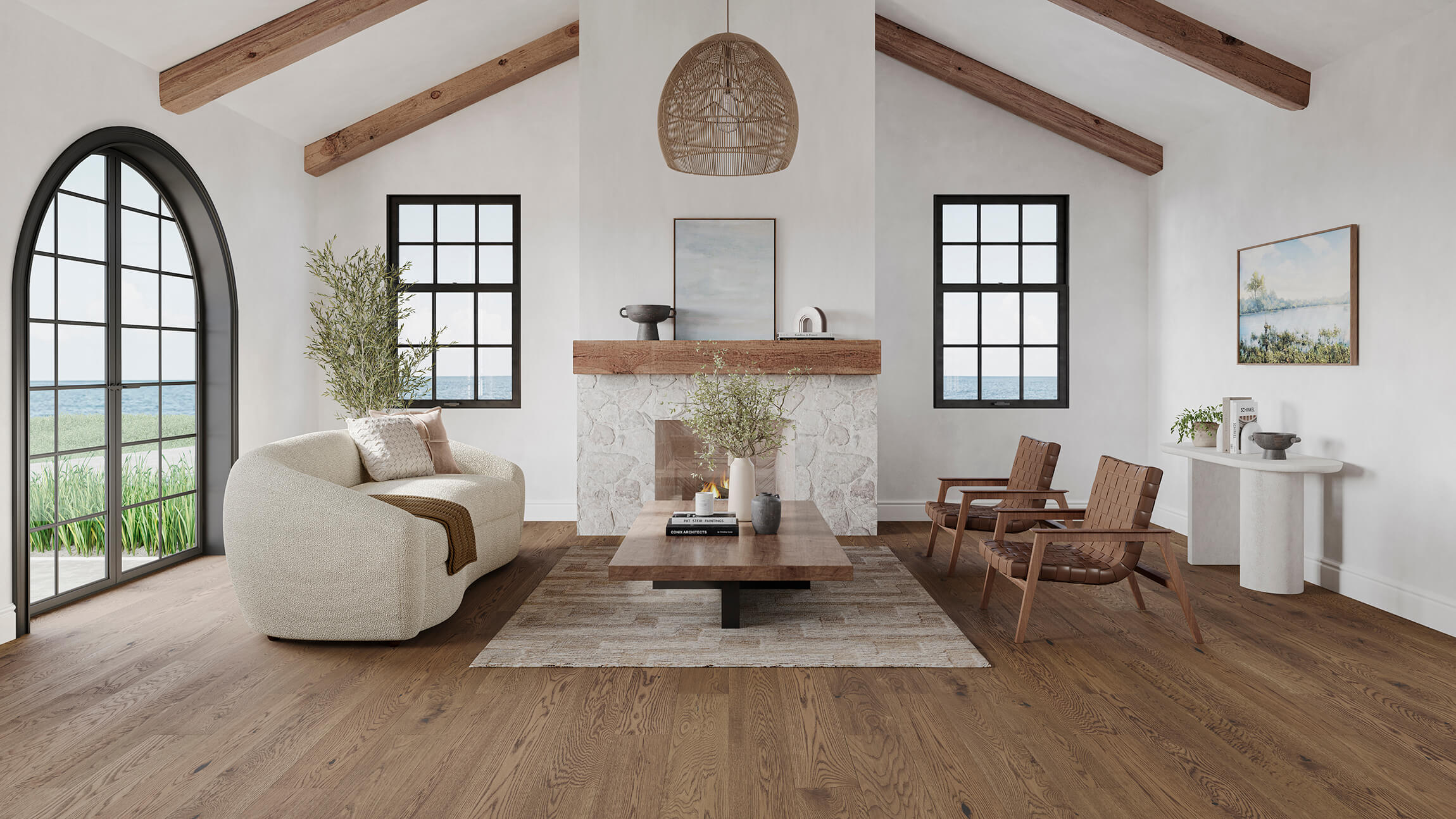 Flooring Lifestyle CGI in Living Room Setting