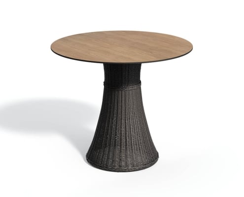 Round Wooden Table Silo CG Rendering