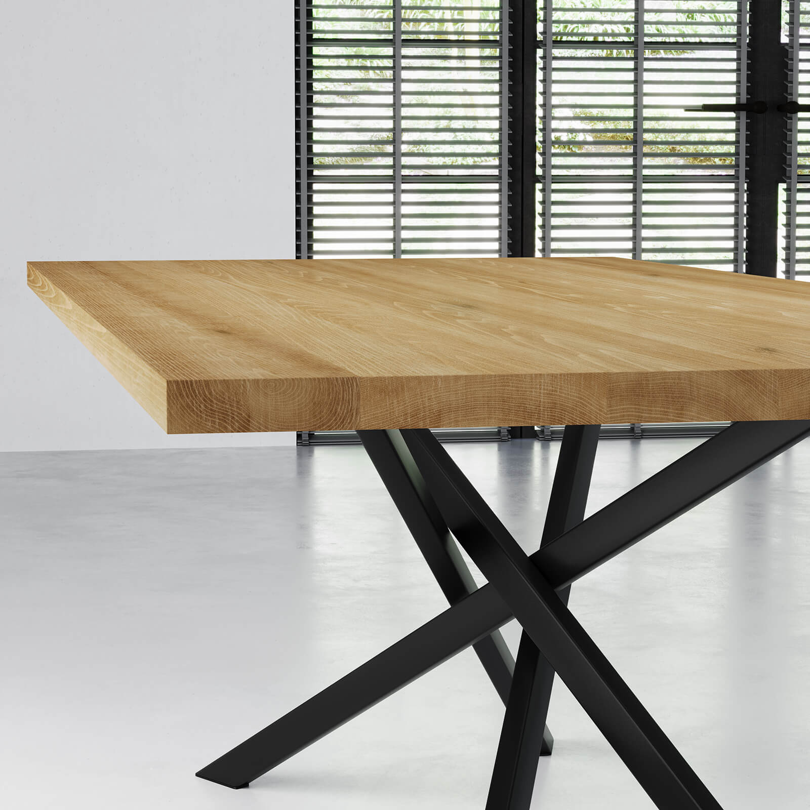 Light Brown Table Close-Up 3D Rendering