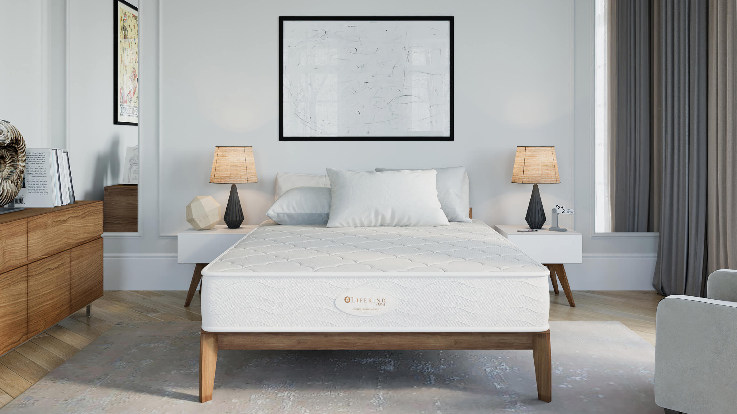 Lifestyle Render for a Mattress Company