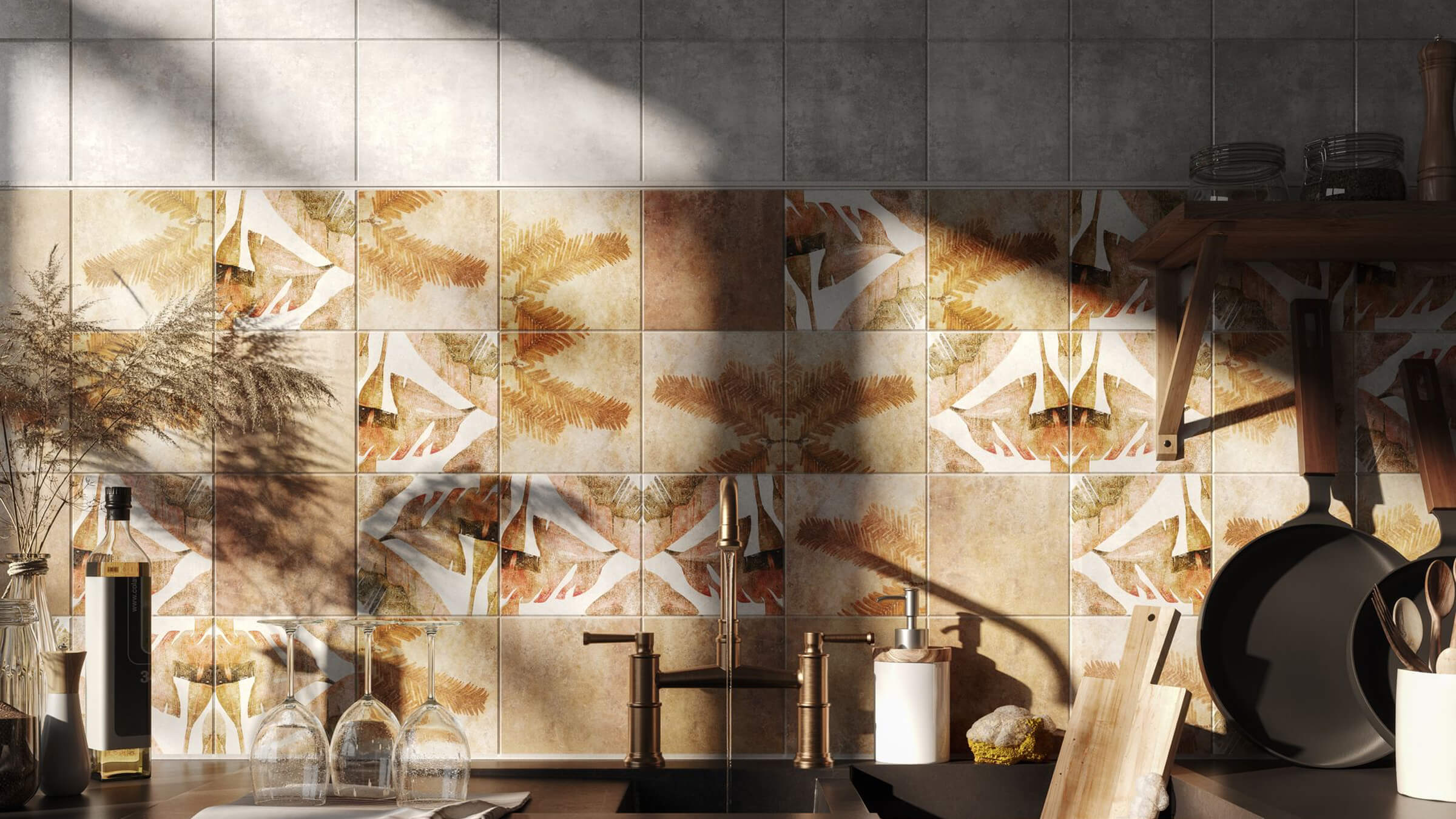 Photorealistic 3D Rendering for Tiles and Mosaics