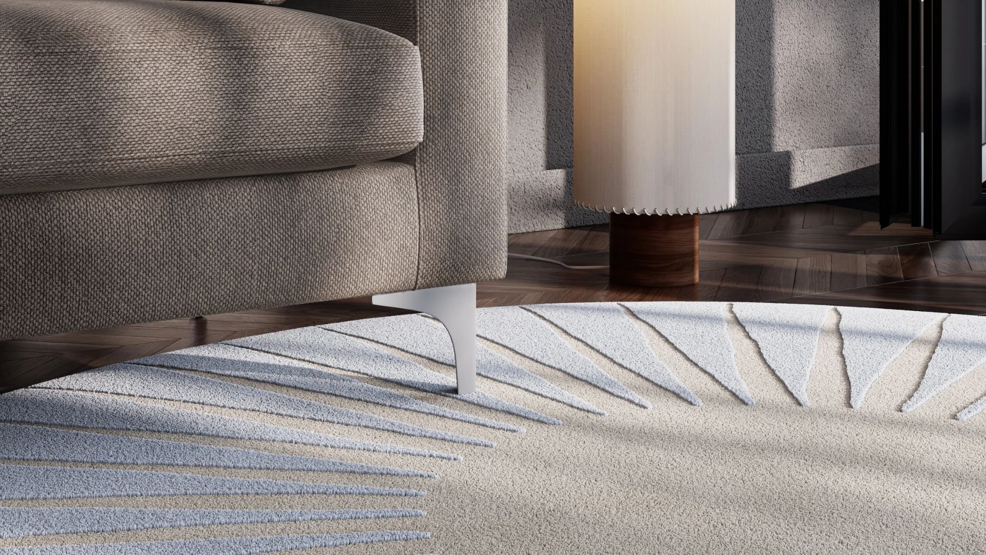 Close Up Product Render for a Rug
