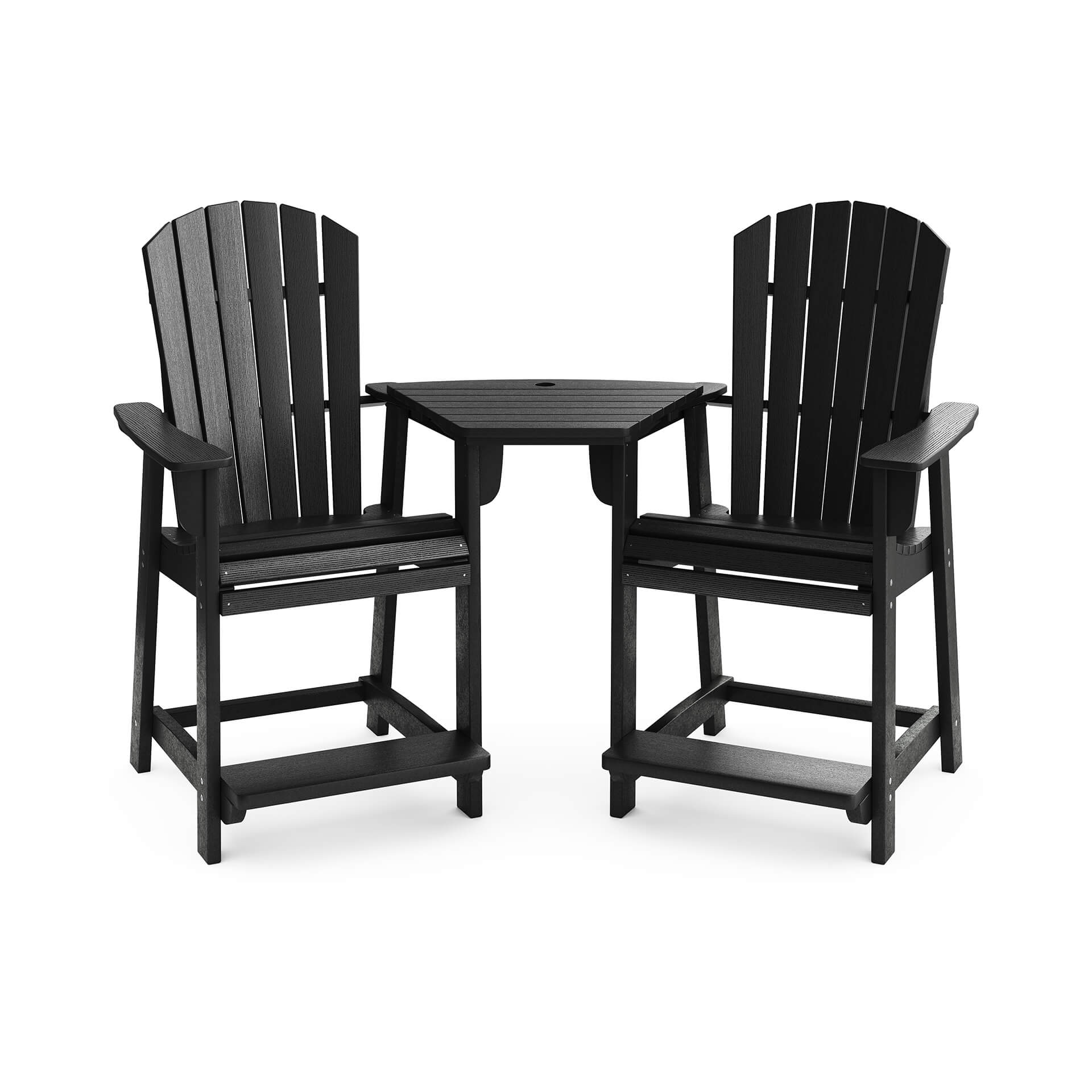Silo 3D Render of Black Chairs