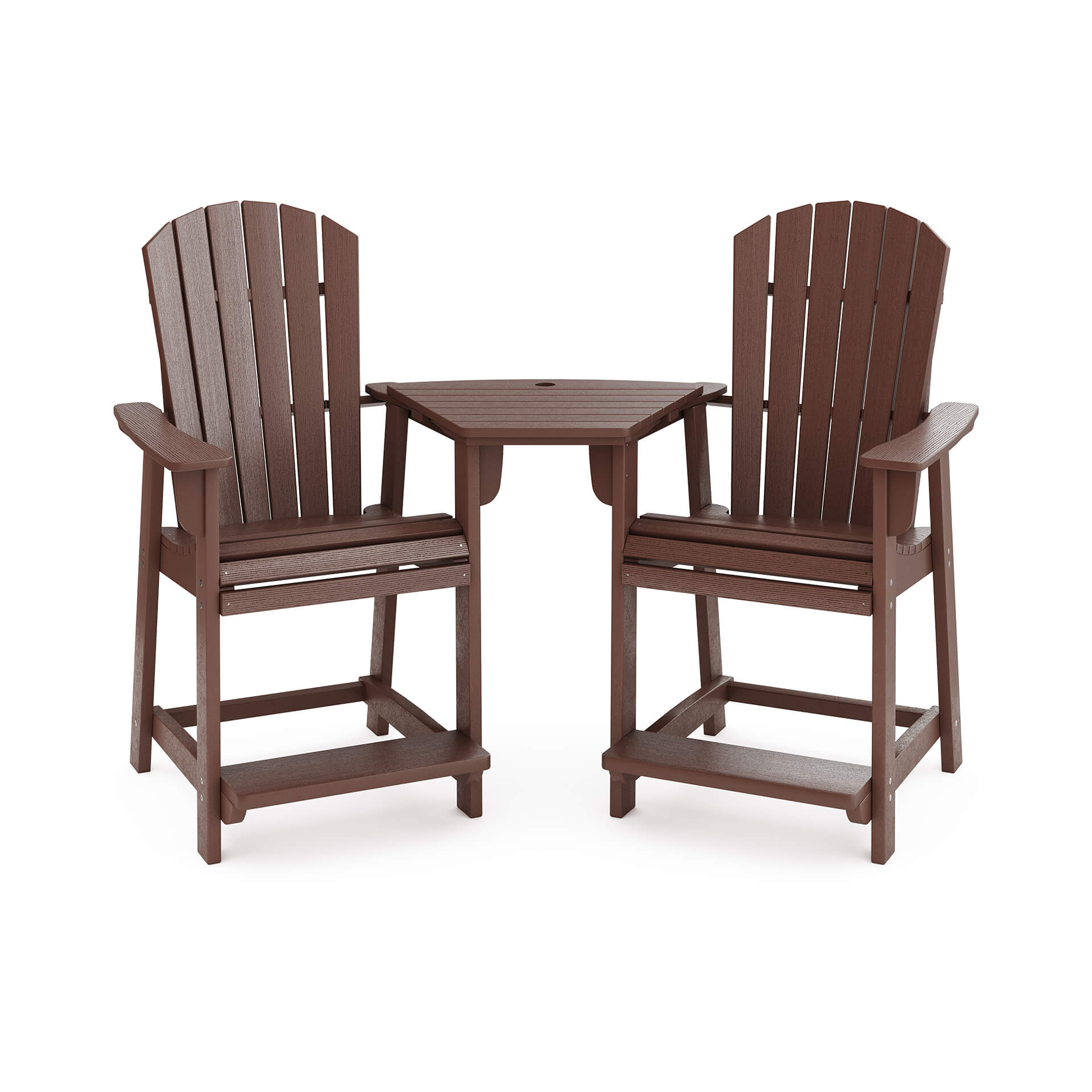 Silo 3D Render of Brown Chairs